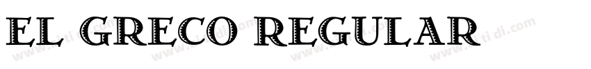 El Greco Regular字体转换